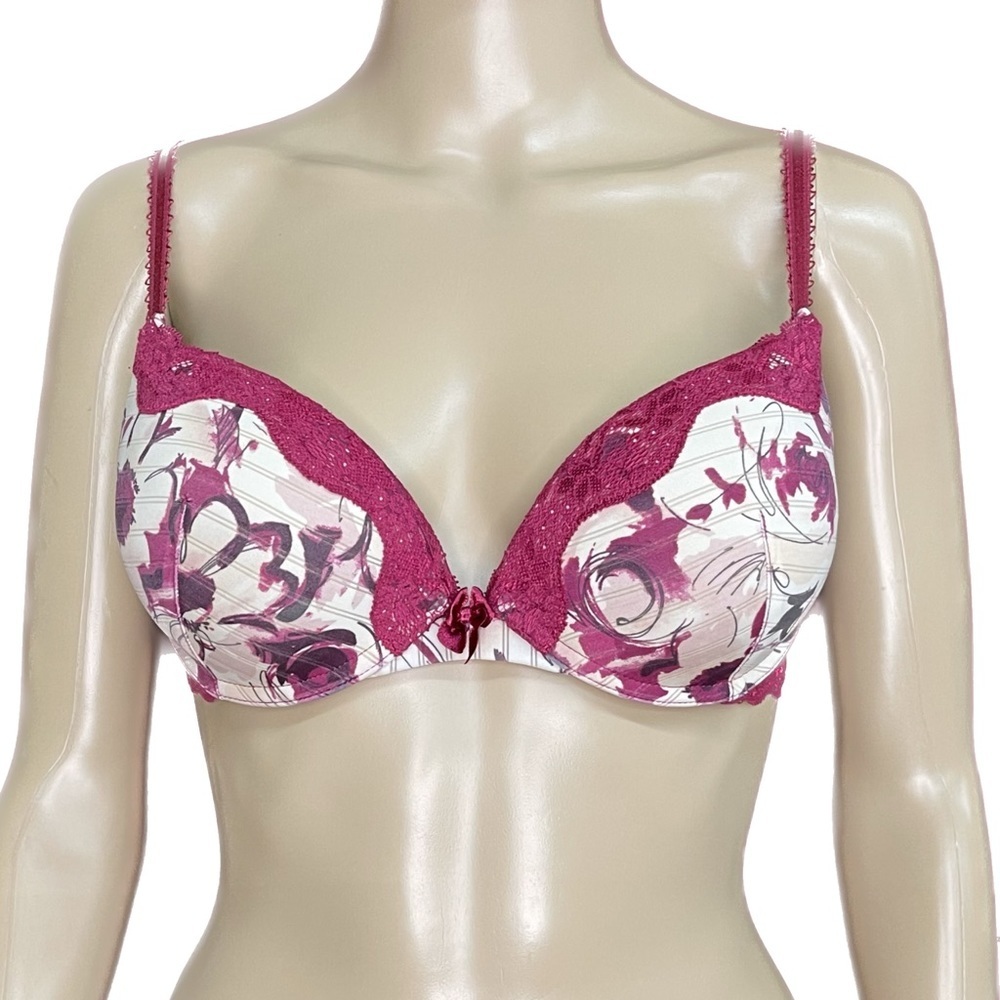 Ambrielle Extreme Plunge Push Up Bra Size 36B